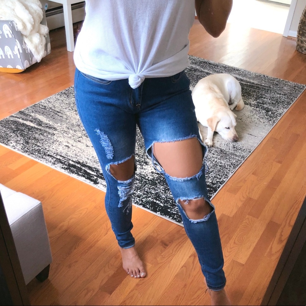JELENE  destroyed skinny jeans - Picture 5 of 6